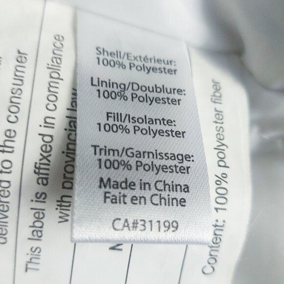 DKR Canadian Outdoor Collection White with Black Puffer Coat - Size S - Picture 14 of 15